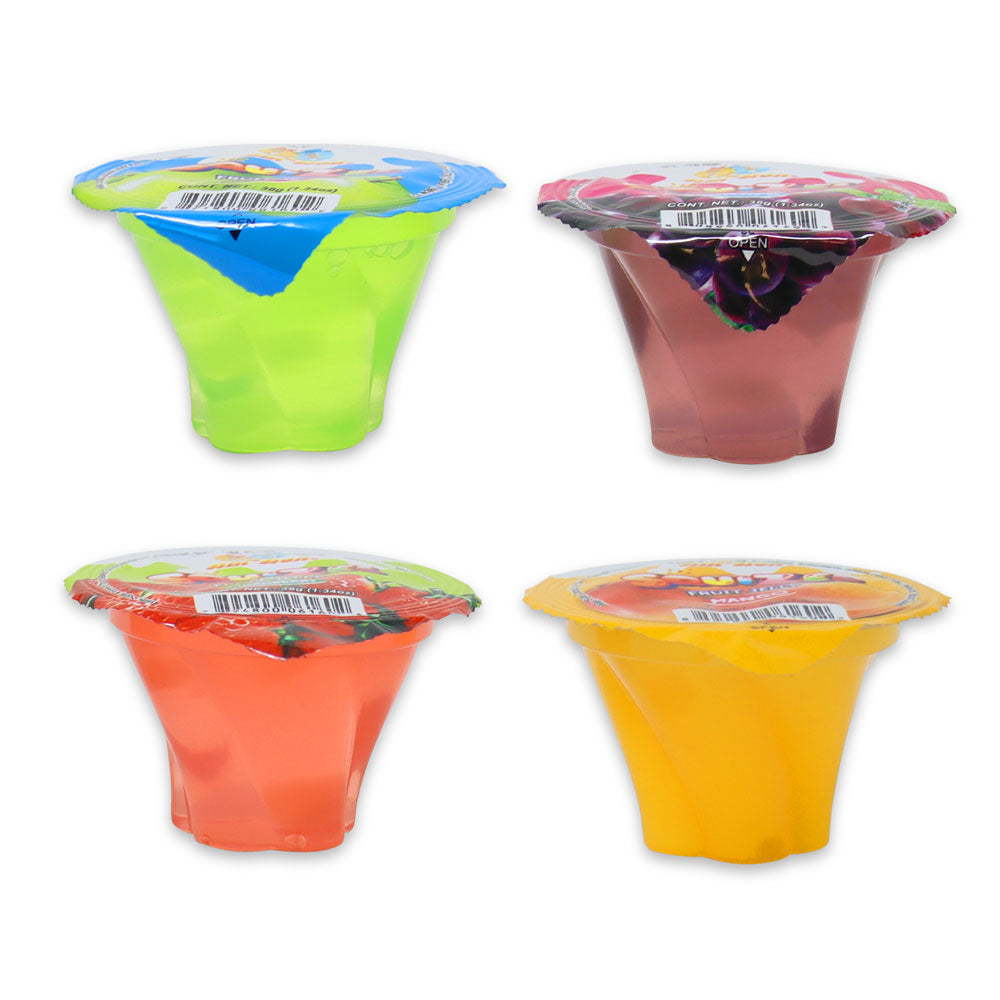 Din Don Squizel Fruit Jelly Cups 38pcs
